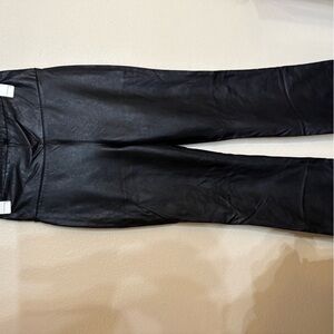 Black Faux Leather Pants